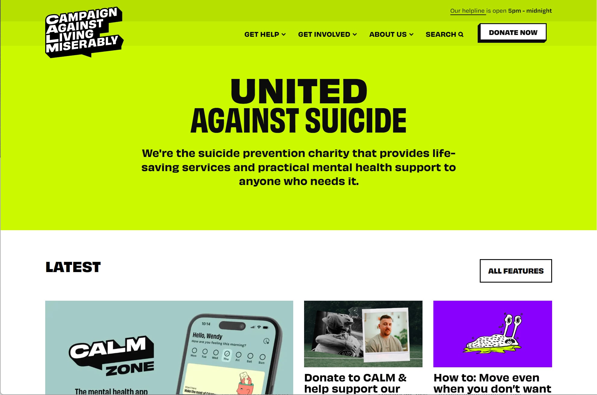 Visit https://www.thecalmzone.net