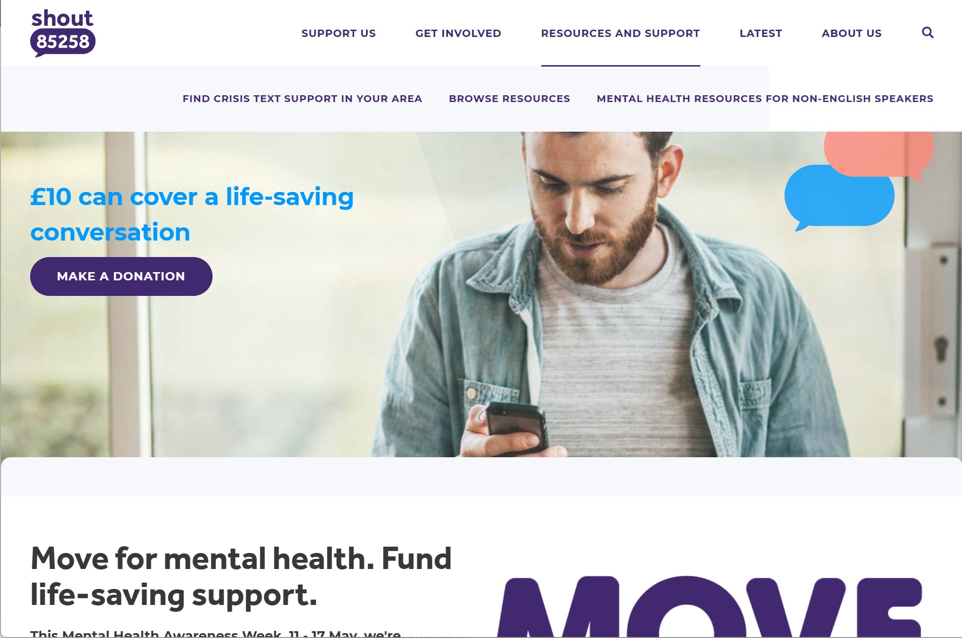 Visit https://giveusashout.org